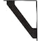 Ekena Millwork Traditional Wrought Iron Bracket, (Single center brace), Antiqued Pewter 1 1/2"W x 12"D x 15"H BKTM01X12X15STRAPW - alternate 3